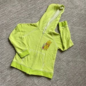 Girls Disney Winnie the Pooh zip hoodie sweatshirt